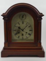Early 20th century DRP (German) bracket clock, Westminster chime, with pendulum and key, 38cm x