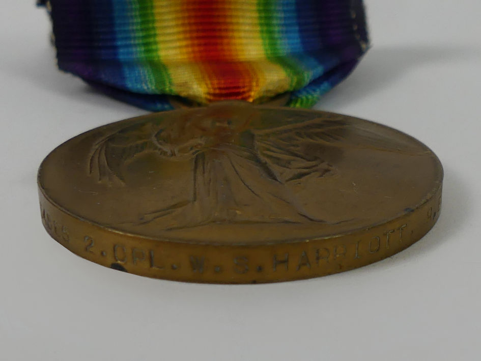 A WWI trio to Cpl. W.S. Marriott, Royal Engineers 1914/15, Star medal 34885, War medal 34865 and - Image 3 of 4