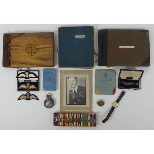 Sergeant W.B. Scarratt set of WWII medals, campaign star medals 1939 - 1945, France and Germany