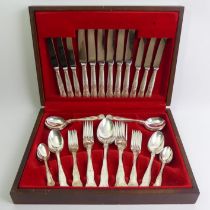 A Kings pattern silver plated canteen of cutlery, 44 pieces.