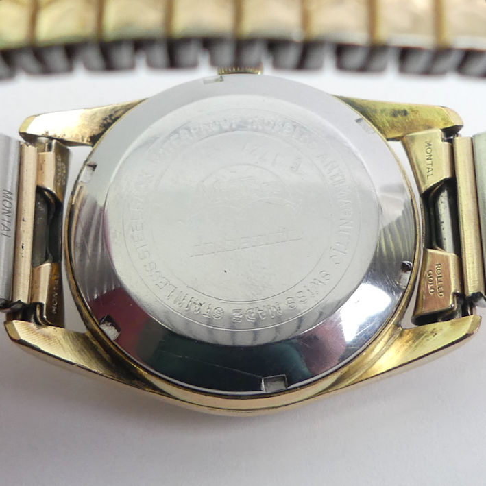 Gents Mudu 25 jewel gold tone super flat, Doublematic date adjust watch, 35mm inc. button. Condition - Image 2 of 3