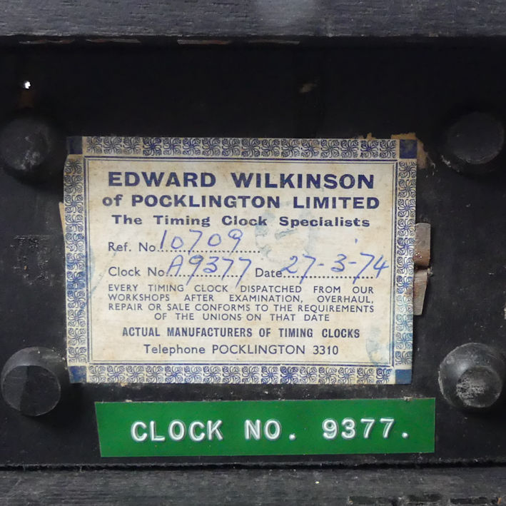A mahogany cased Pigeon timing clock by Edward Wilkinson of Pocklington, No 9377. - Image 7 of 8