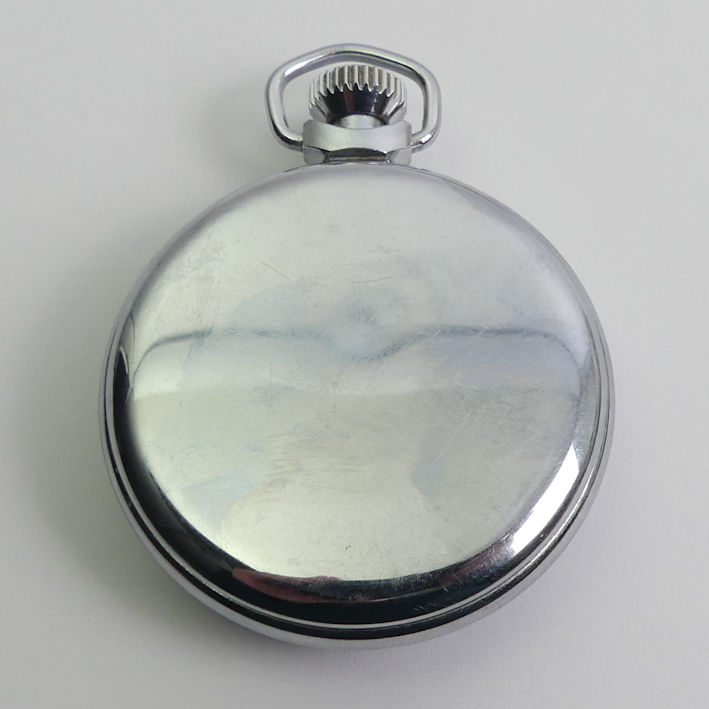 Ingersoll pocket watch and graduated kerb link Albert Chain, watch 50mm x 66mm. Condition Report: In - Image 2 of 2
