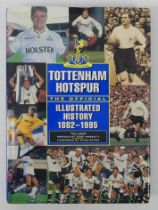 Tottenham Hotspur The Official History book, multi-signed on opening page including Justin