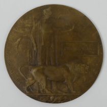 A WWI death plaque, Charles Talbot.