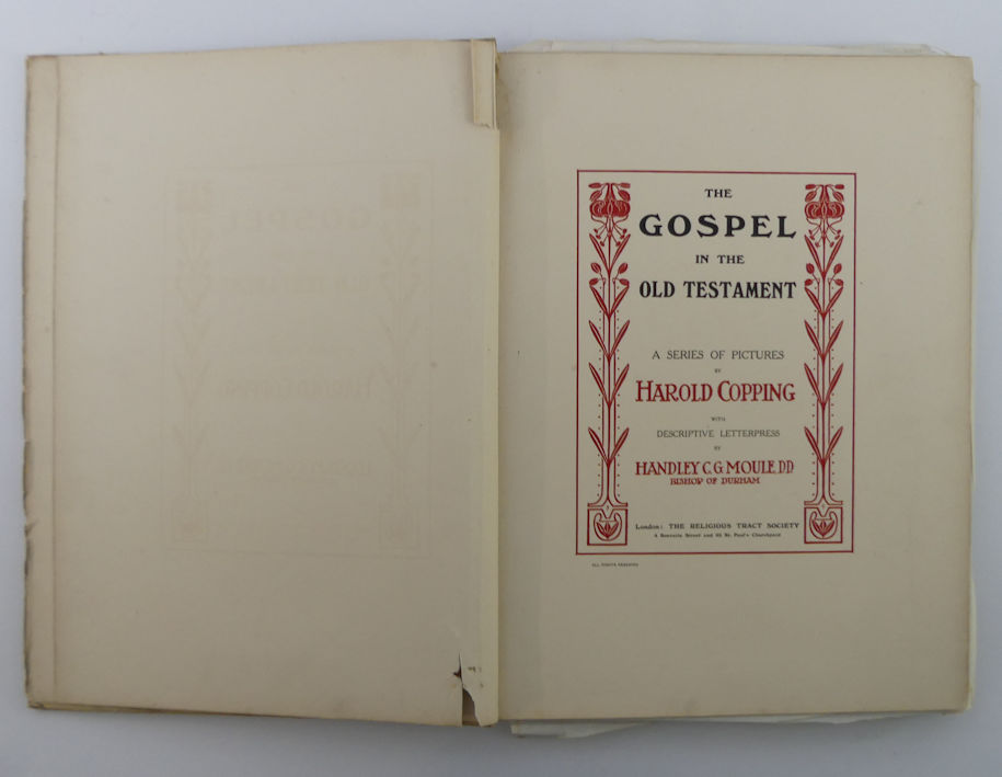 1st edition 'The Gospel in the Old Testament',1908, a series of pictures by Harold Copping. - Image 3 of 9