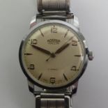 Roamer gents Popular 17 jewel movement manual wind watch. 35.4 mm wide inc. button. Condition