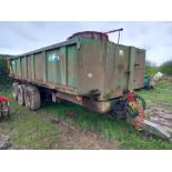 EASTERBY TRI AXLE ROOT TRAILER