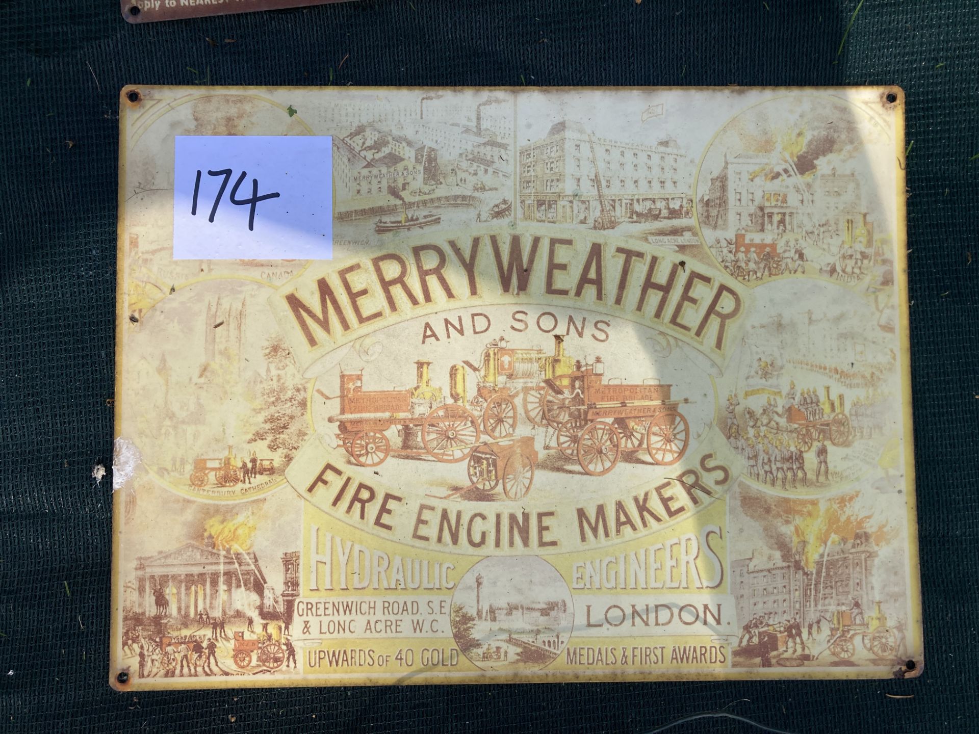 MERRY WEATHER AND SONS SIGN