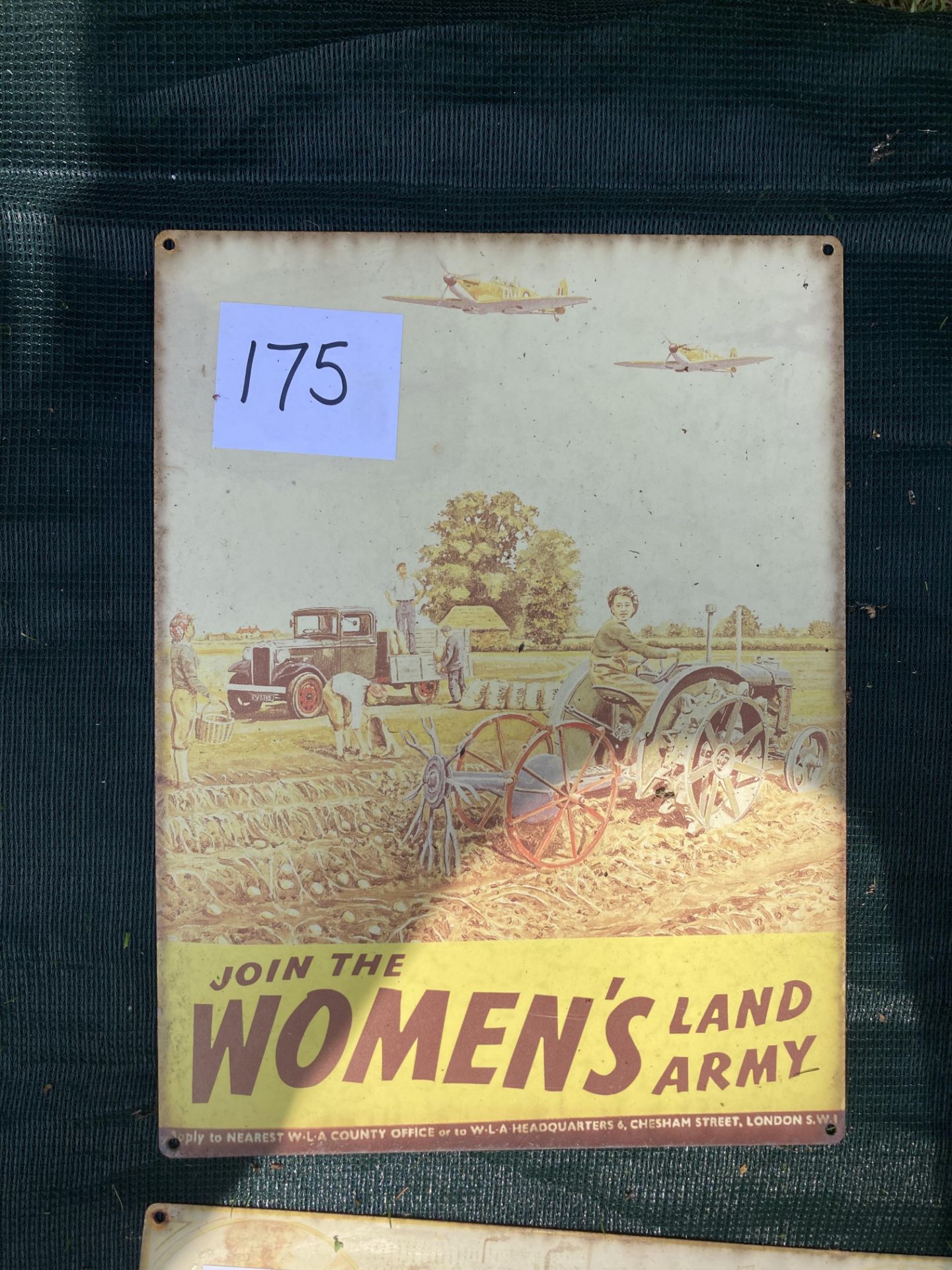 JOIN THE WOMENS LAND ARMY SIGN