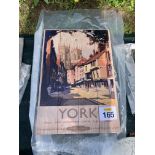 YORK GUIDE INFORMATION WOODEN SIGN