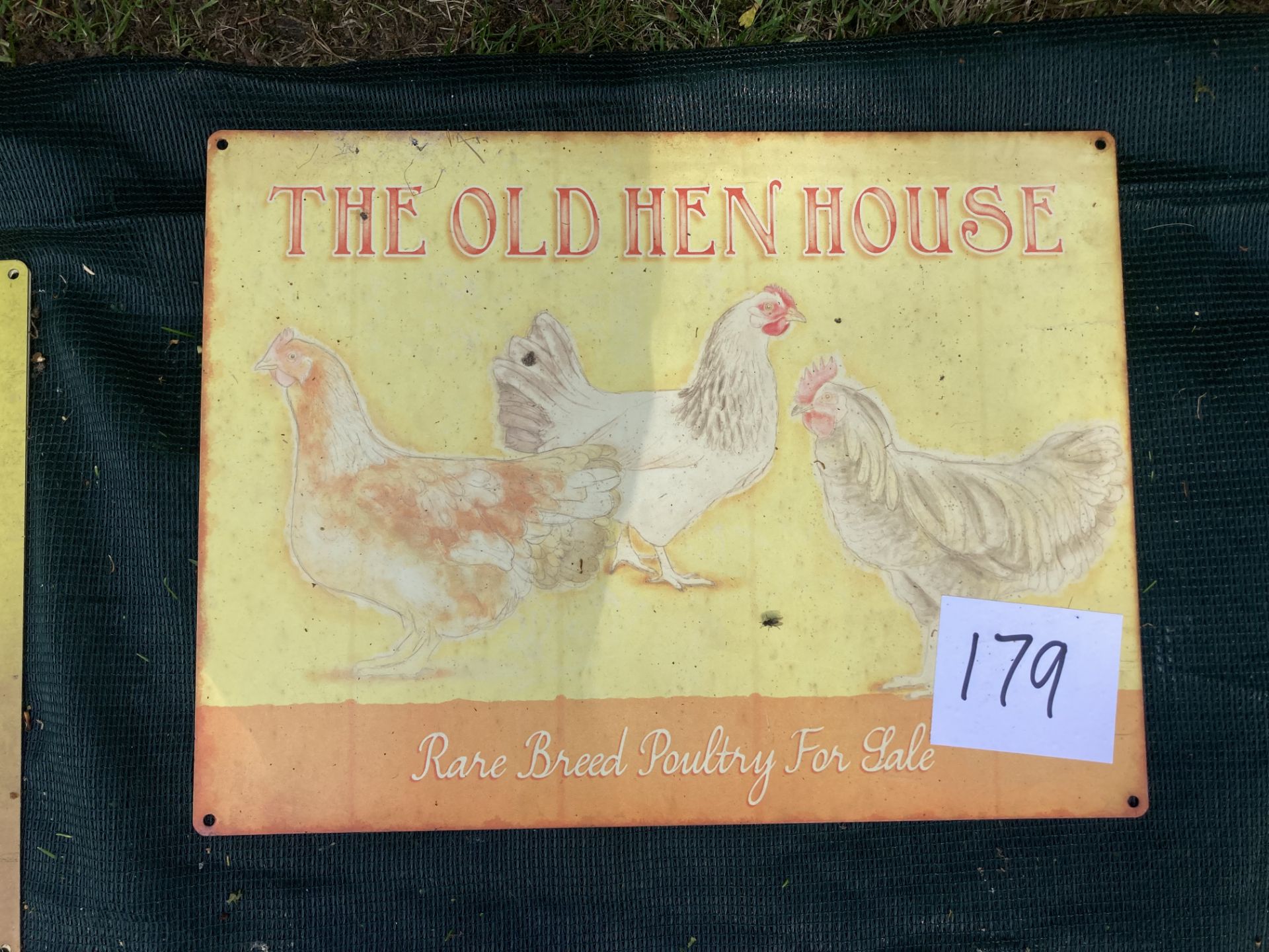 OLD HEN HOUSE SIGN