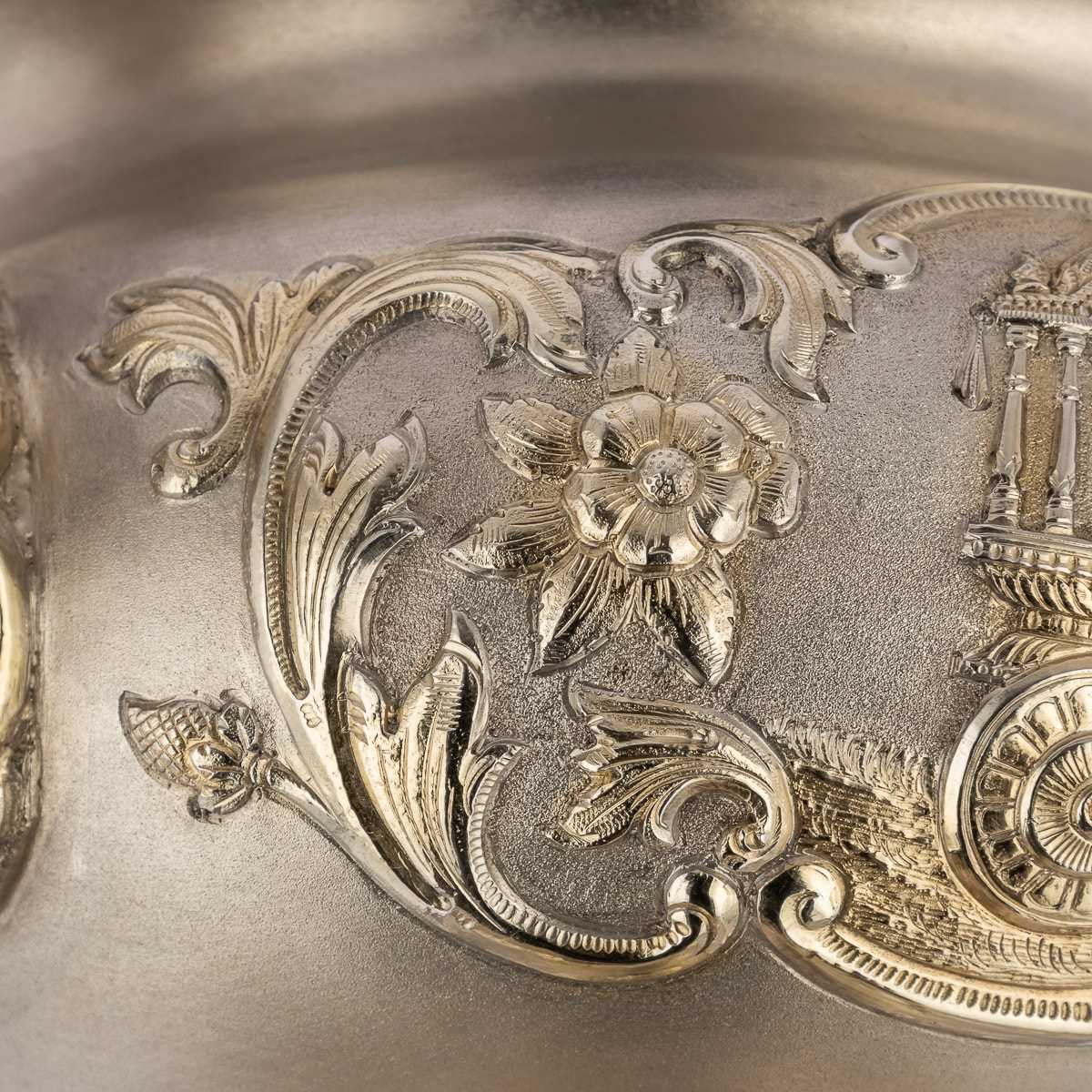 AN EARLY 20TH CENTURY INDIAN SOLID SILVER BOWL, CALCUTTA c.1910 - Image 19 of 22