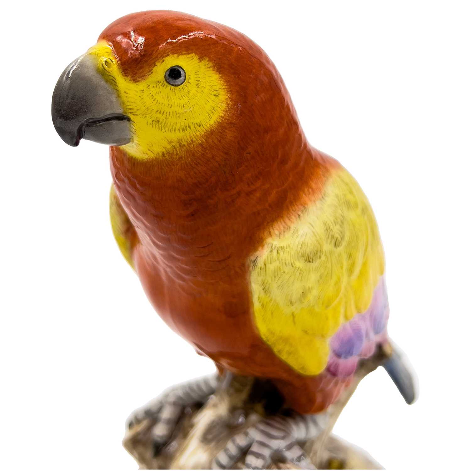 MEISSEN: A LARGE 19TH CENTURY PORCELAIN MODEL OF A PARROT - Image 4 of 7