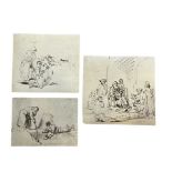 AFTER REMBRANDT: THREE 19TH CENTURY ETCHINGS