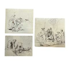AFTER REMBRANDT: THREE 19TH CENTURY ETCHINGS