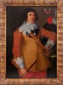 ANGLO-DUTCH SCHOOL, CIRCA 1640: A PORTRAIT OF A MILITARY GENTLEMAN OF THE CHAPMAN FAMILY