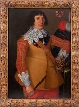 ANGLO-DUTCH SCHOOL, CIRCA 1640: A PORTRAIT OF A MILITARY GENTLEMAN OF THE CHAPMAN FAMILY