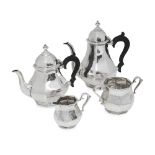 A STERLING SILVER TEA AND COFFEE SET, LONDON, 1919