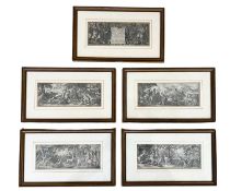 FIVE 17TH CENTURY ETCHINGS BY CLAES JANSZ. VISSCHER (II) AND PIETER SERWOUTERS, C. 1612