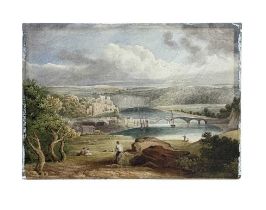 ANTHONY VANDYKE COPLEY FIELDING (BRITISH 1787-1855): LANDSCAPE WITH CASTLE