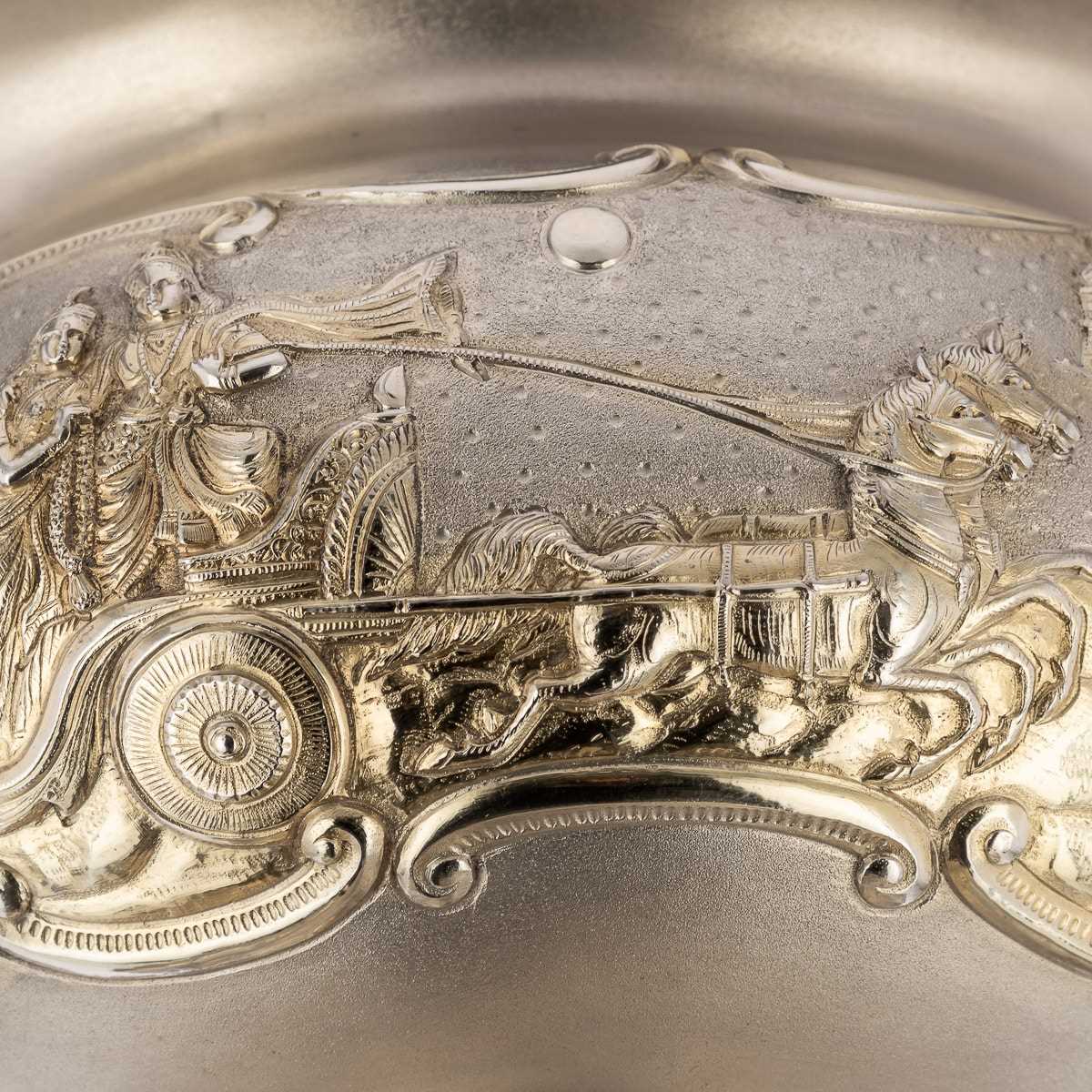 AN EARLY 20TH CENTURY INDIAN SOLID SILVER BOWL, CALCUTTA c.1910 - Image 20 of 22