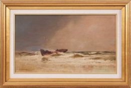 'ROUGH SEAS' SIGNED WILLIAM TROST RICHARDS (AMERICAN, 1833-1905)