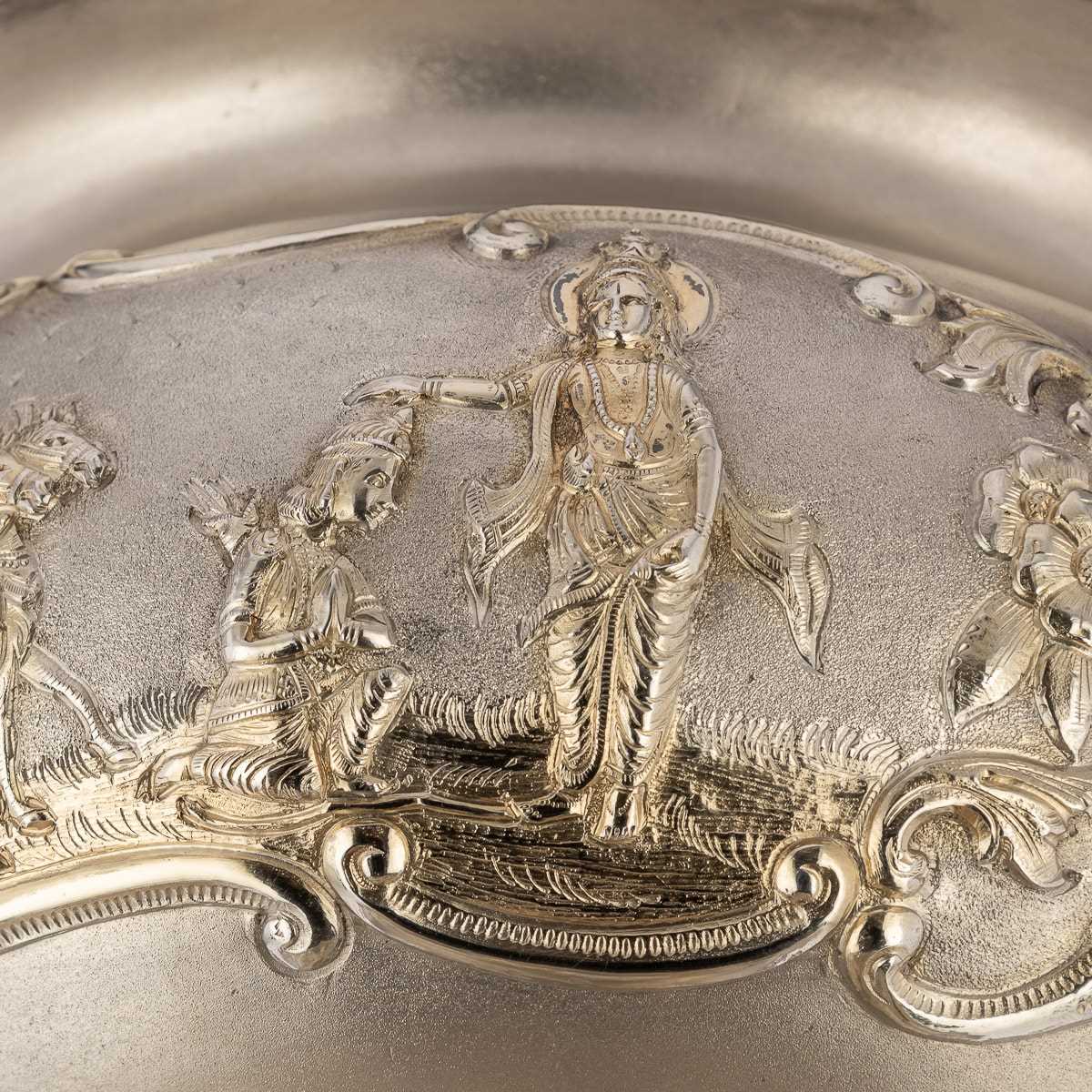 AN EARLY 20TH CENTURY INDIAN SOLID SILVER BOWL, CALCUTTA c.1910 - Image 6 of 22