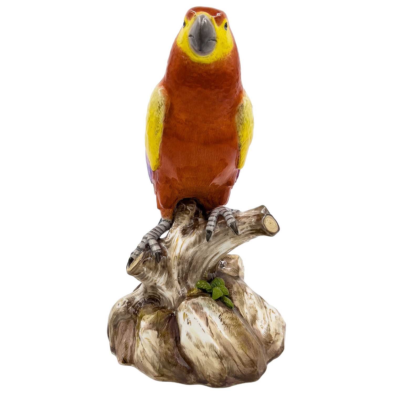 MEISSEN: A LARGE 19TH CENTURY PORCELAIN MODEL OF A PARROT - Image 2 of 7
