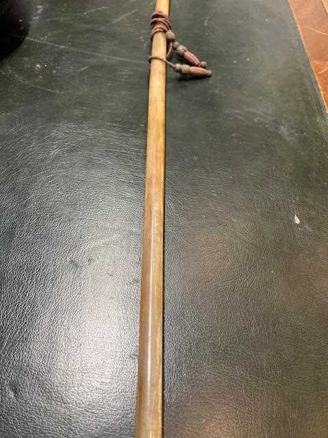 A FINE 19TH CENTURY GOLD MOUNTED FULL RHINOCEROS HORN WALKING CANE - Image 21 of 21