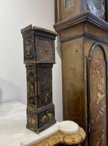 A 1920'S HUNTLEY AND PALMERS BISCUIT TIN MODELLED AS A GRANDFATHER CLOCK