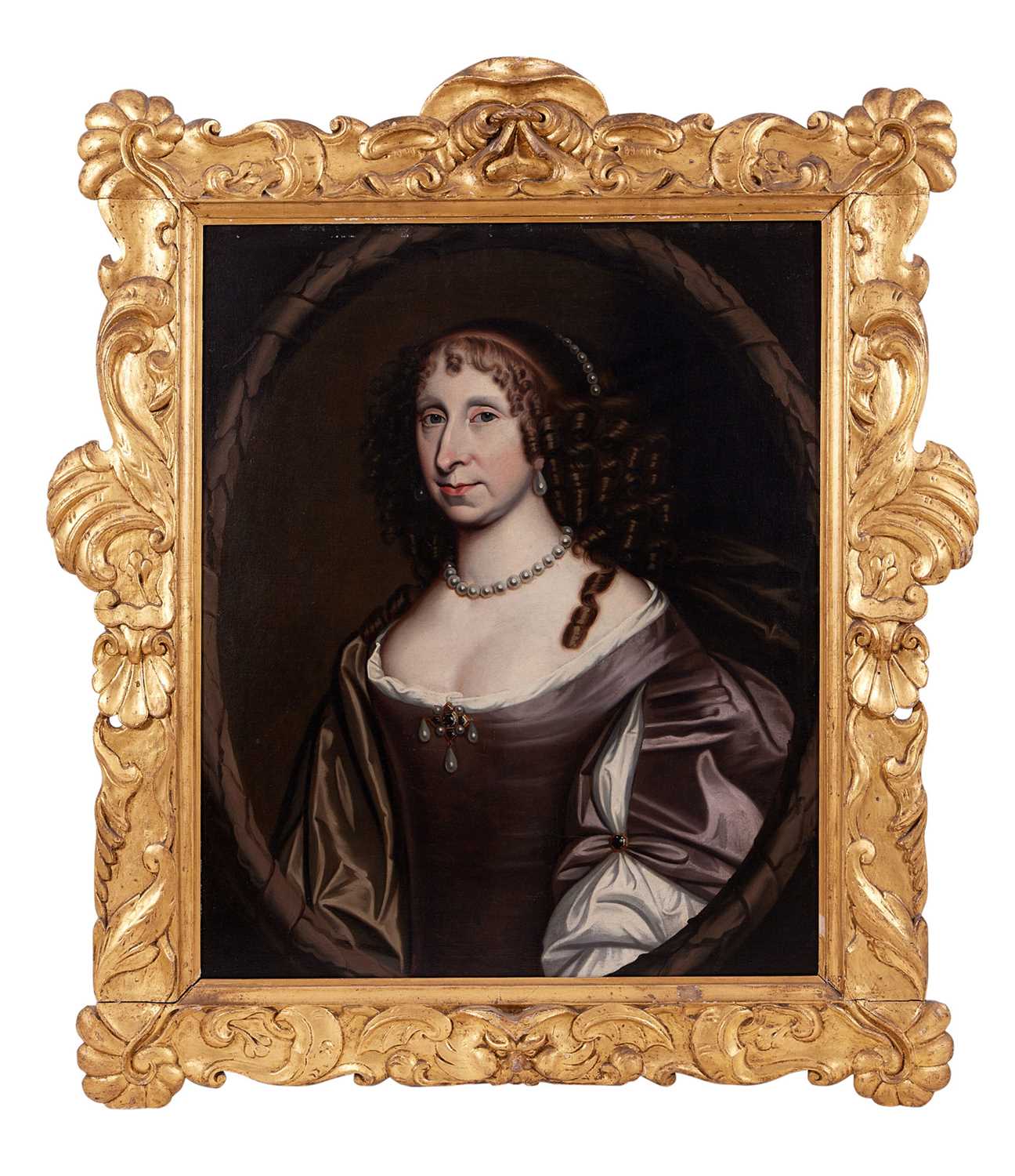 ATTR. TO DAVID SCOUGALL (SCOTTISH, FL. 1654-1682): A 17TH CENTURY PORTRAIT OF DAME HELEN SKENE