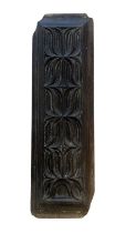 A 16TH / 17TH CENTURY CARVED OAK PANEL