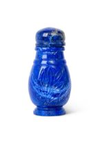 A SOLID LAPIS LAZULI SCENT BOTTLE