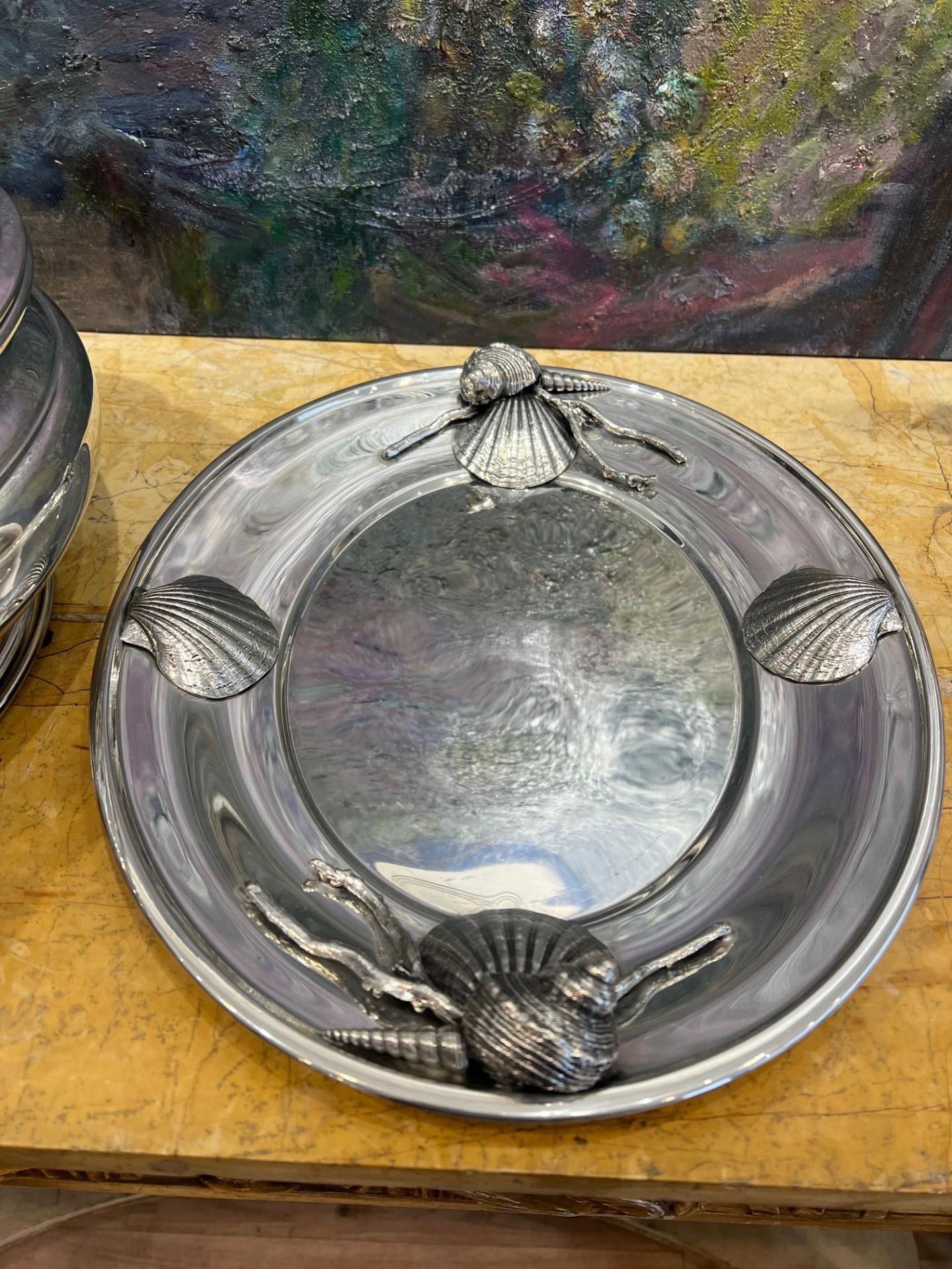 A LARGE ITALIAN SILVER PLATED SOUP TUREEN IN THE STYLE OF BUCCELLATI - Image 10 of 11