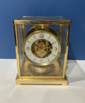 JAEGER LE COULTRE: A 1970'S POLISHED BRASS ATMOS CLOCK, NO. 433357