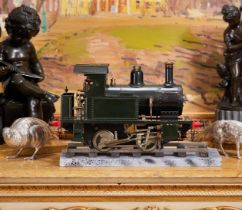 A FULL WORKING MODEL OF A STEAM TRAIN