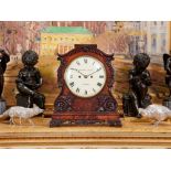 A 19TH CENTURY MAHOGANY FUSEE BRACKET CLOCK WITH PULL REPEAT