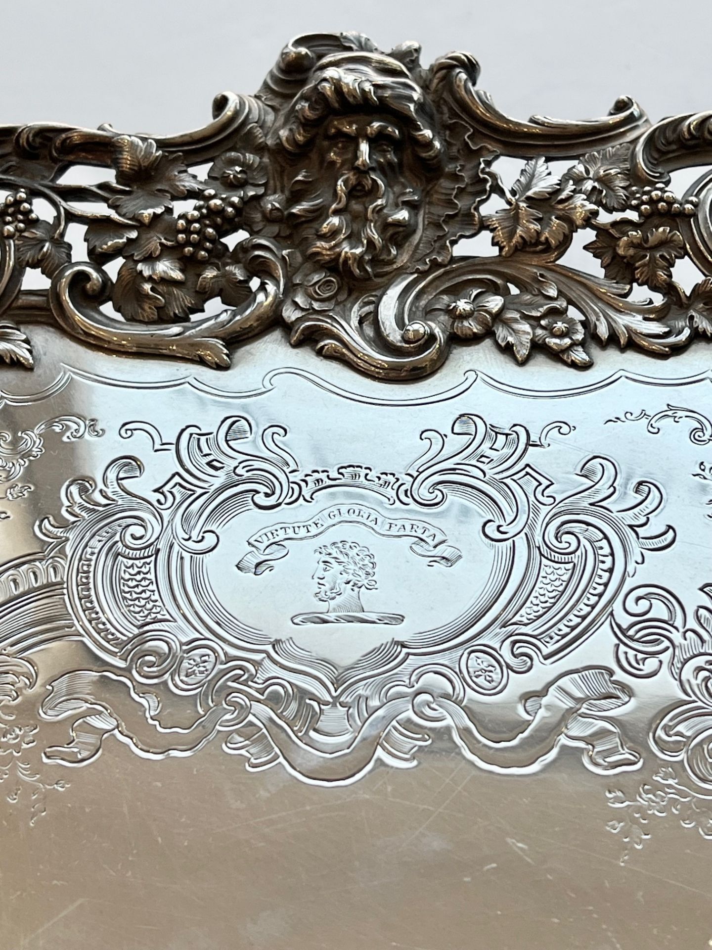 A MASSIVE STERLING SILVER SALVER BY ROBERT W. SMITH OF DUBLIN , 1846 - Image 12 of 21