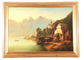 A. KREUTZER (19TH CENTURY): LAKE SCENE