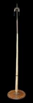 A NARWHAAL TUSK (MONODON MONOCEROS), EARLY 20TH CENTURY, MOUNTED AS A FLOORSTANDING LAMP