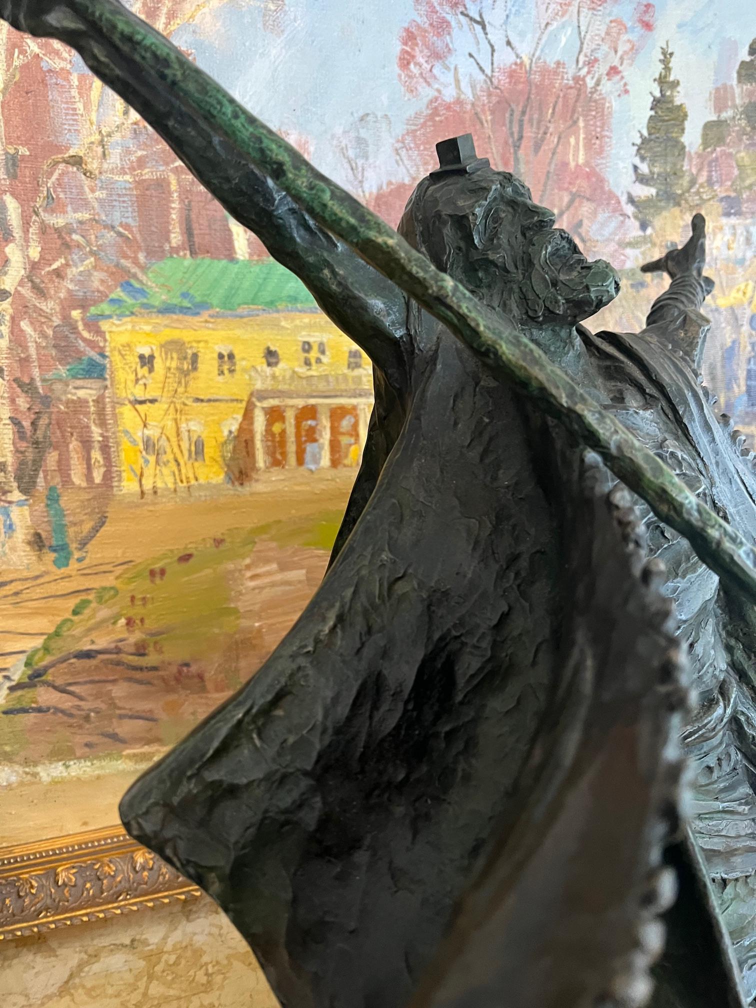 GEORGE WEIL: A BRONZE FIGURE OF MOSES PARTING THE WAVES - Image 4 of 5