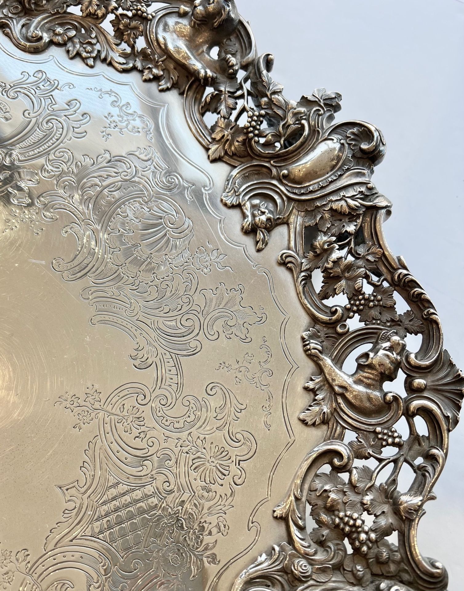 A MASSIVE STERLING SILVER SALVER BY ROBERT W. SMITH OF DUBLIN , 1846 - Image 17 of 21