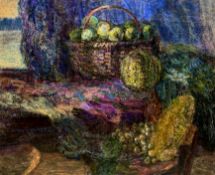 NOE NESTEROVICH GEDENIDZE (1914-2002): STILL LIFE WITH APPLES AND MELON