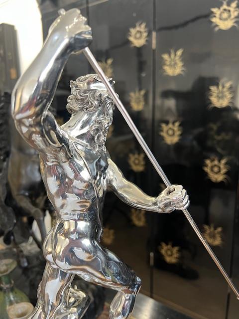 A SILVER SCULPTURE OF NEPTUNE, ITALIAN, 20TH CENTURY - Bild 2 aus 11