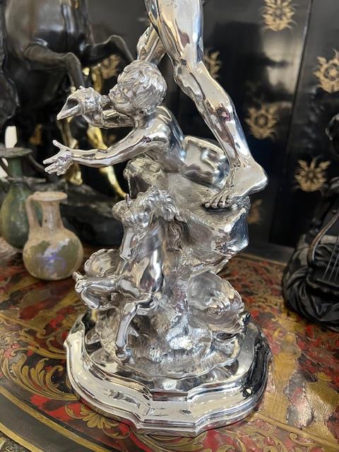 A SILVER SCULPTURE OF NEPTUNE, ITALIAN, 20TH CENTURY - Bild 7 aus 11