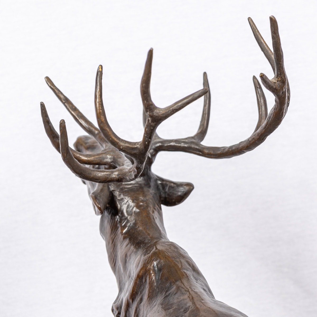PROSPER LECOURTIER (1851-1925): A 19TH CENTURY BRONZE OF A STAG AND DOE - Image 20 of 22
