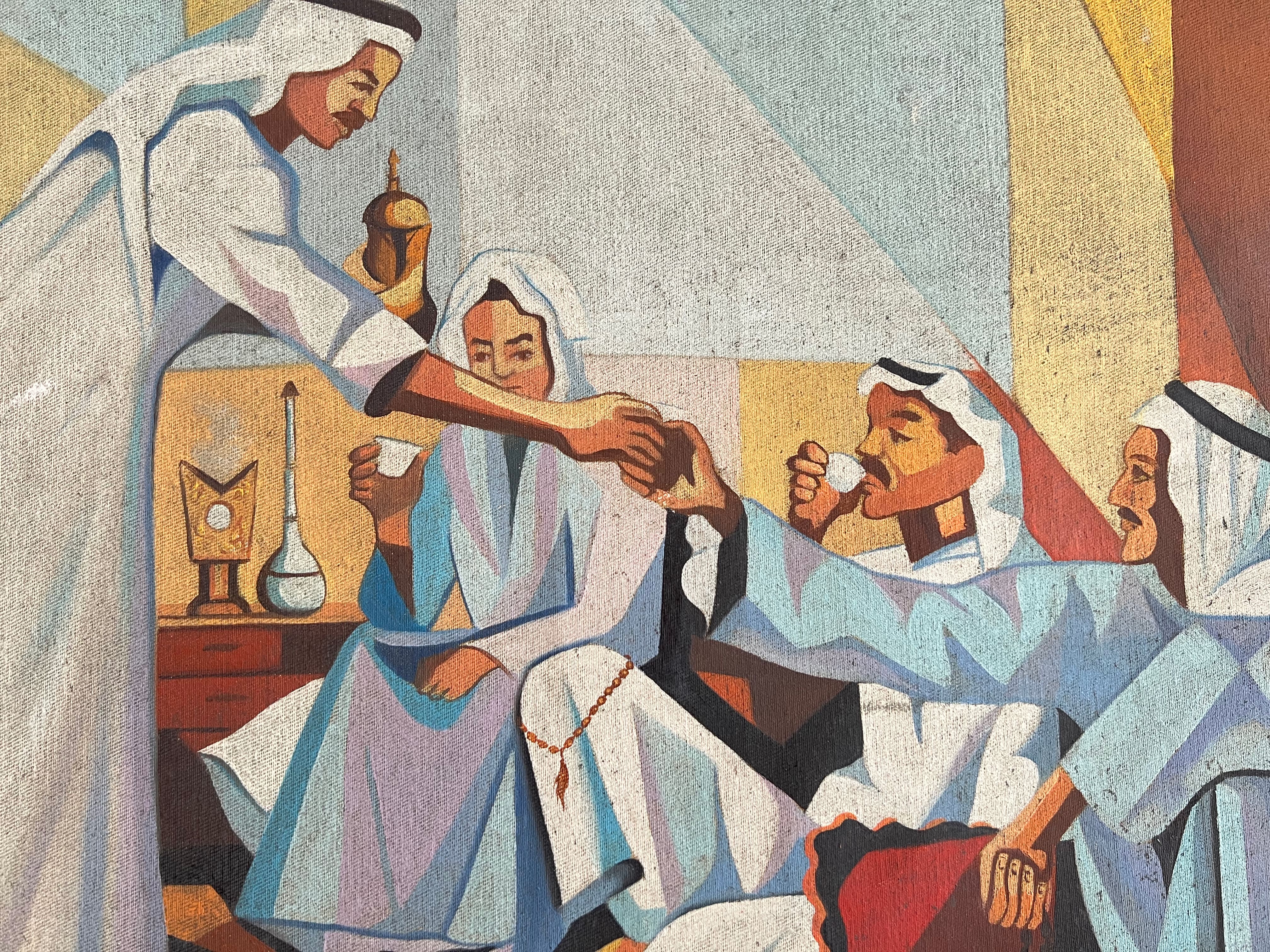 HAFIDH ALDROUBI (IRAQ, 1914-1991): ARABIC MAJLIS - Bild 5 aus 7