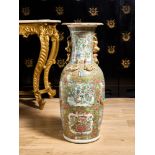 A MASSIVE LATE 19TH CENTURY CHINESE EXPORT CANTON PORCELAIN VASE