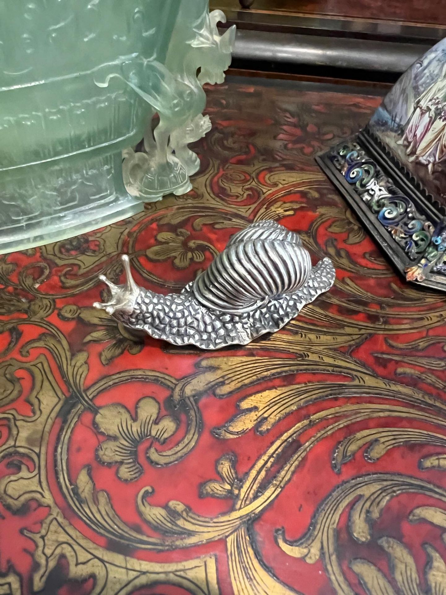 AN ITALIAN SILVER MODEL OF A SNAIL - Image 2 of 2